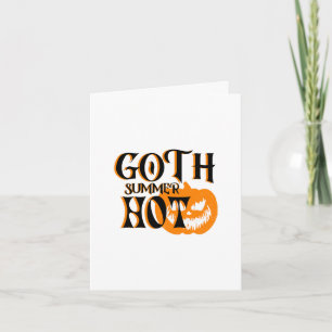 Hot Goth Summer-Horror Smiling Pumpkin Invitation