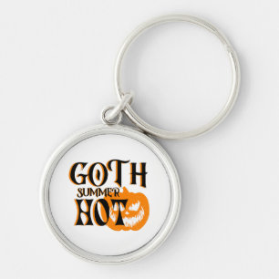 Hot Goth Summer-Horror Smiling Pumpkin Key Ring