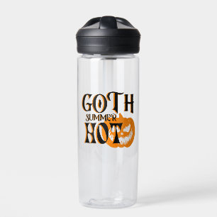 Hot Goth Summer-Horror Smiling Pumpkin Water Bottle