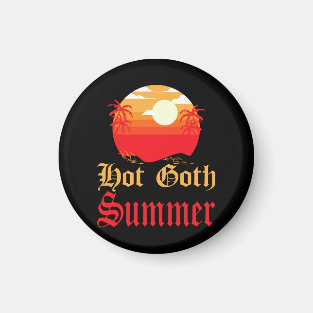 hot goth summer  magnet (Front)