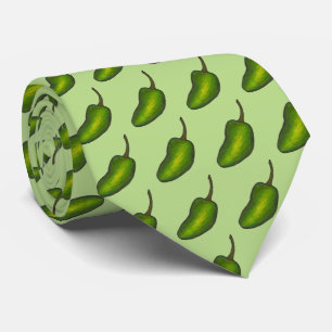 Hot Green Jalapeño Pepper Peppers Jalapenos Tie