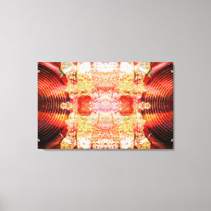 Hot grunge audio speakers canvas print