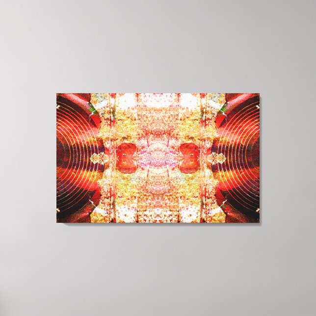 Hot grunge audio speakers canvas print (Front)
