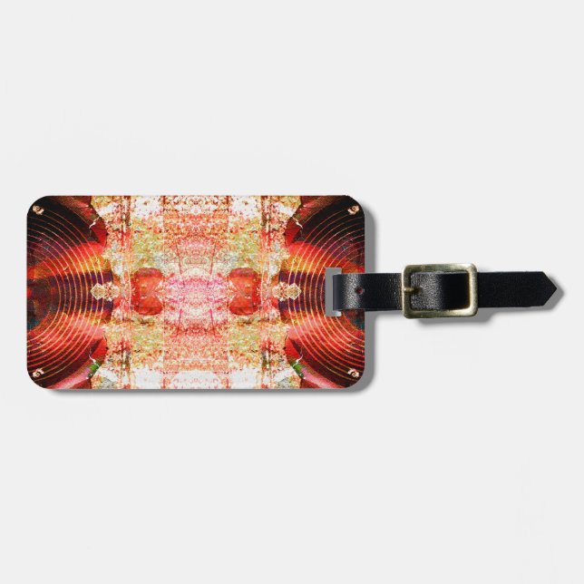 Hot grunge audio speakers luggage tag (Front Horizontal)