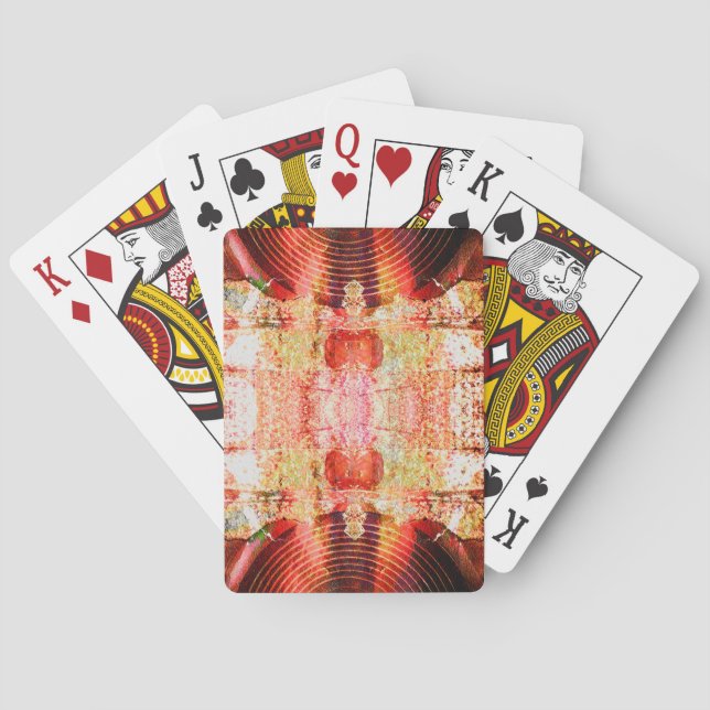 Hot grunge audio speakers playing cards (Back)