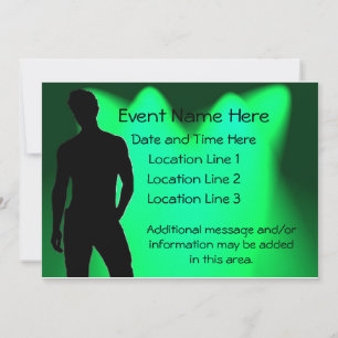 Hot Guy Party Invitations