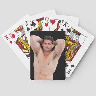 Hot Guy Sexy Shirtless Muscle Man Bodybuilder  Pla Playing Cards