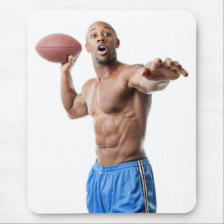 Hot Guy Sexy Shirtless Muscled Football Stud Mouse Mat