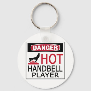 Hot Handbell Player Key Ring