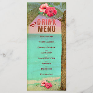 Hot Havana Nights Drink Menu Card