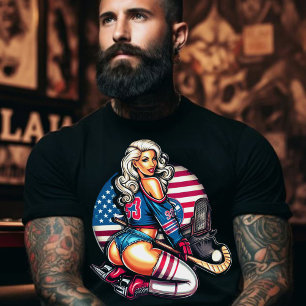 Hot Hockey Girl T-Shirt