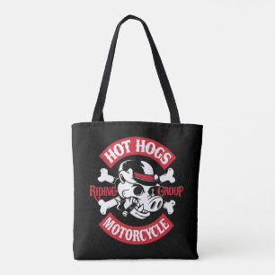 Hot Hogs™ Classic Black Double-Sided Tote Bag