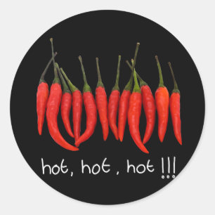 hot, hot, hot, hot chilli sticker