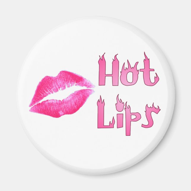 HOT HOT HOT LIPS by SHARON SHARPE Magnet (Front)