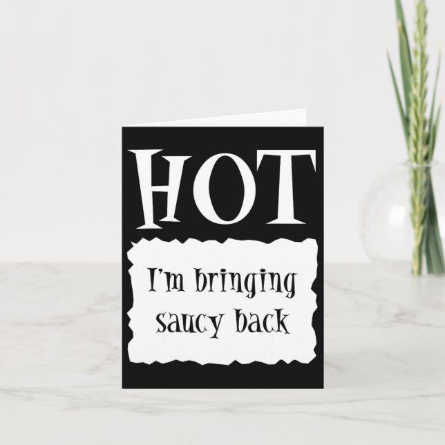 Hot - Hot Packet Halloween Taco Costume  Card (Front)