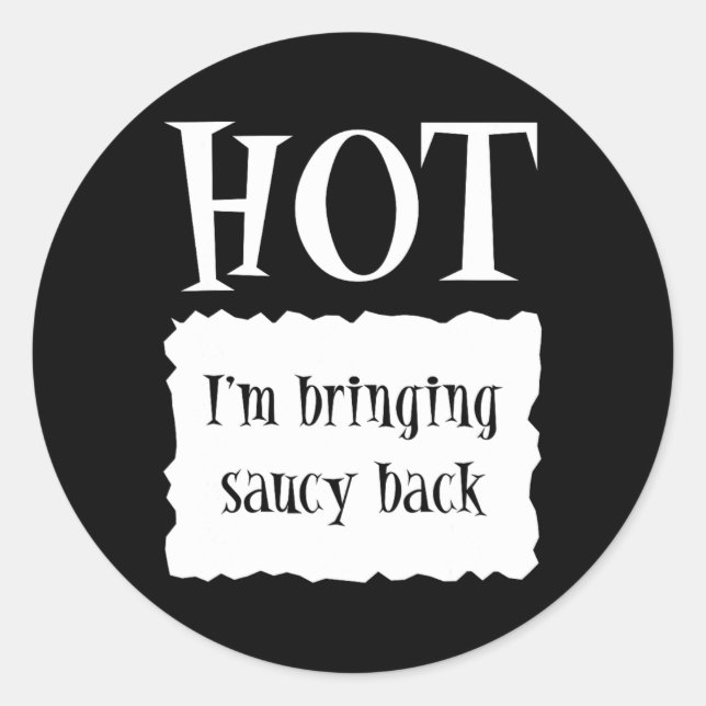 Hot - Hot Packet Halloween Taco Costume  Classic Round Sticker (Front)