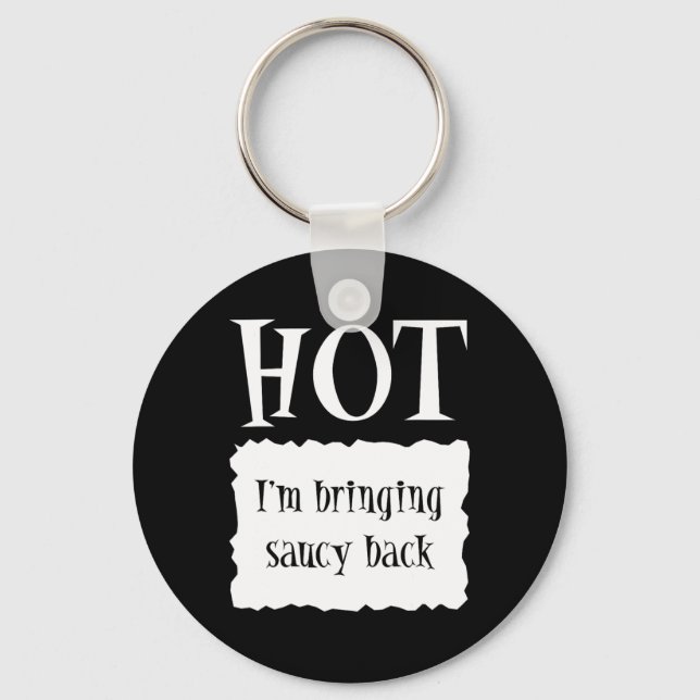 Hot - Hot Packet Halloween Taco Costume  Key Ring (Front)