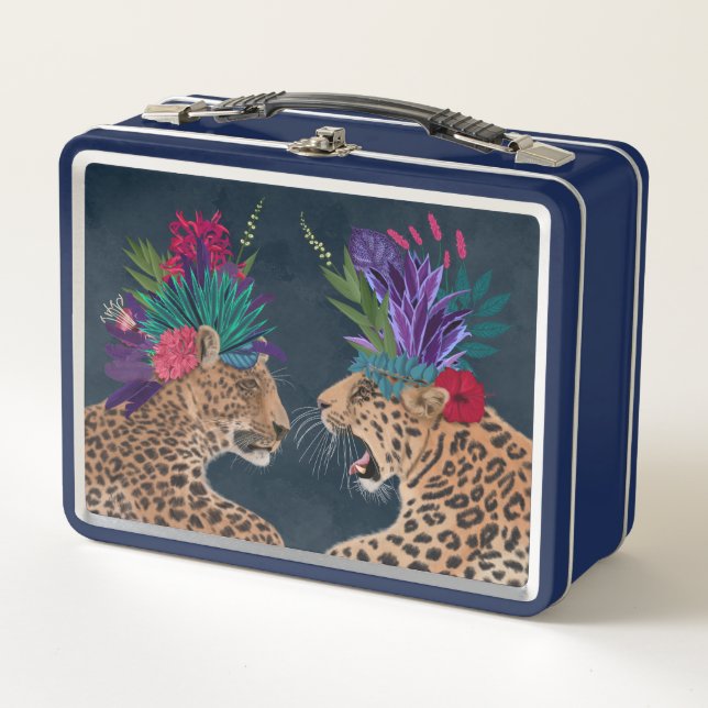 Hot House Leopards | A Couple Metal Lunch Box (Front)