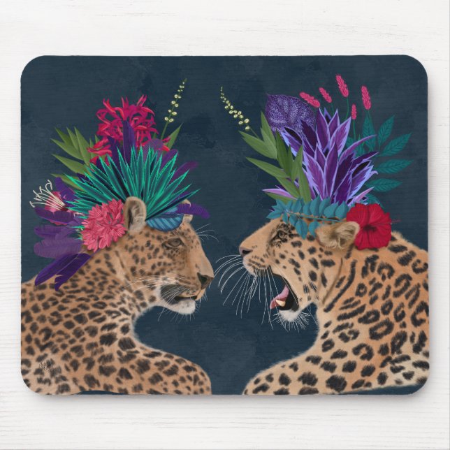 Hot House Leopards | A Couple Mouse Mat (Front)