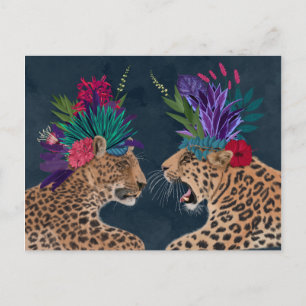 Hot House Leopards   A Couple Postcard