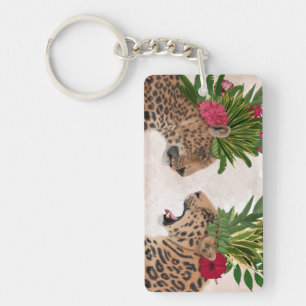 Hot House Leopards   A Pair Key Ring
