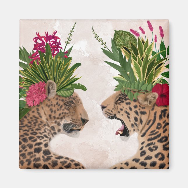 Hot House Leopards | A Pair Magnet (Front)