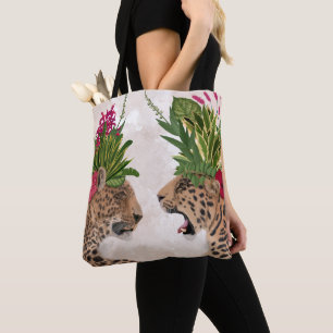 Hot House Leopards   A Pair Tote Bag