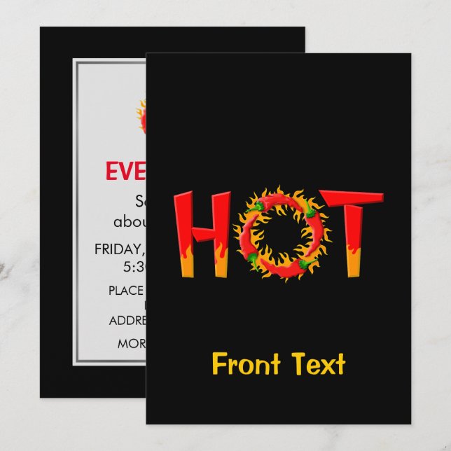 HOT INVITATION (Front/Back)