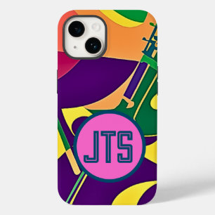 Hot Jazz w/Customised Monogram iPhone Case