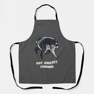 Hot Jimothy Summer Funny Racoon Meme Animal Apron