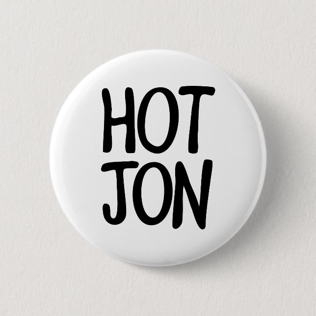 HOT JON 6 CM ROUND BADGE (Front)