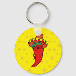 Hot Kawaii Pepper Diva Stars Key Ring