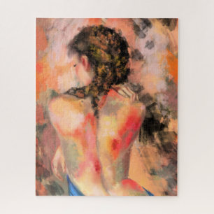 Hot Lady - Abstract Woman Body Original Painting Jigsaw Puzzle