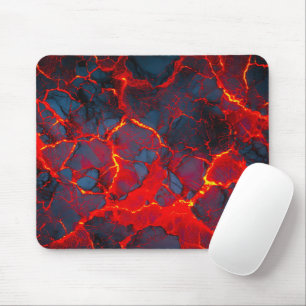 Hot Lava Surface (Style 1) Oil Painting Mouse Mat