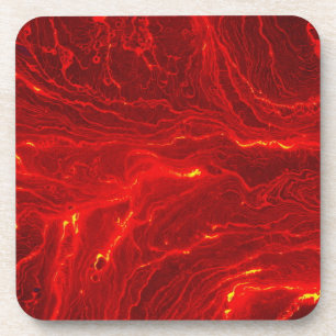 Hot Lava Surface (Style 3) Oil Painting Coaster