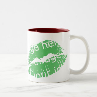 Hot Lips Effect Two-Tone Coffee Mug