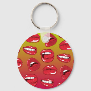 Hot Lips Key Ring