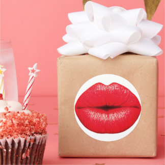 Hot lips kiss stickers
