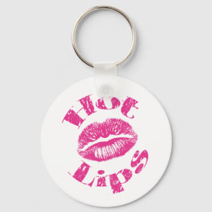 Hot Lips! Pink Lips Key Ring