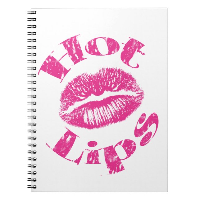 Hot Lips! Pink Lips Notebook (Front)