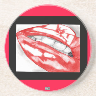 Hot Lips (Scarlet) Coaster