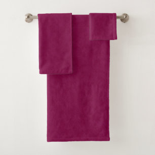 Hot Magenta Denim Texture,  Bath Towel Set