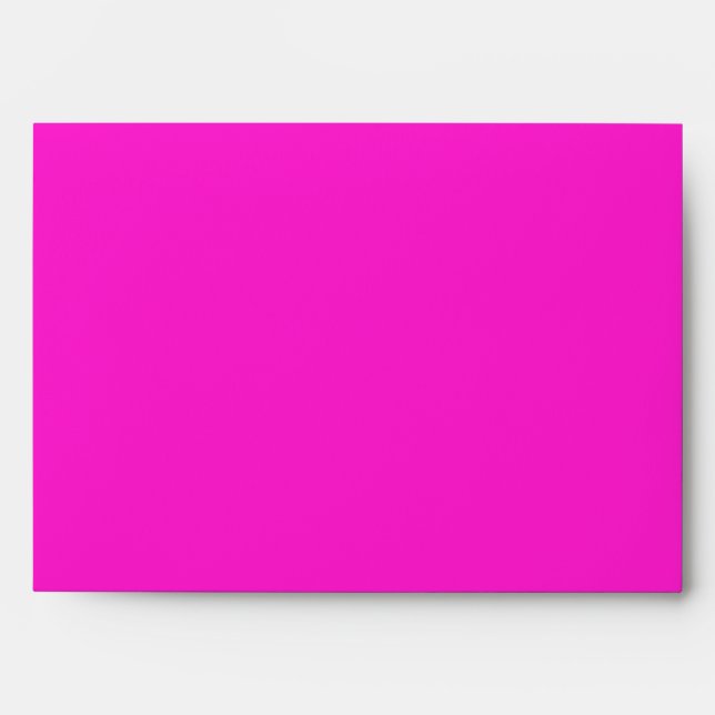 Hot Magenta Solid Colour Envelope (Front)
