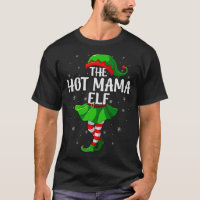 Hot Mama Elf Christmas Girls Women Elf Squad Xmas