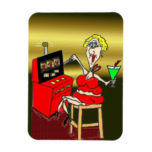 HOT MAMA SLOT MACHINE LUCKY 7'S MAGNET