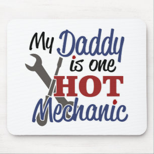 Hot Mechanic Dad Mouse Mat