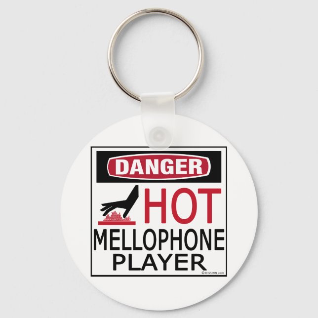 Hot Mellophone Player Key Ring (Front)