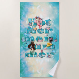 Hot Mermaid Summer Beach Towel