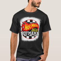 Hot Mess Little Stressed Boy Mama Racing Cars