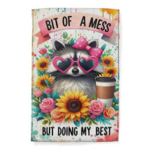 Hot Mess Racoon Vibes Only